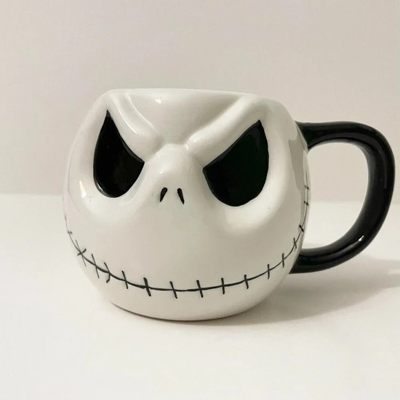 Nightmare Before Christmas Coffee Mug 3D Jack  Skellington Cup Disney Monogram - Picture 1 of 13